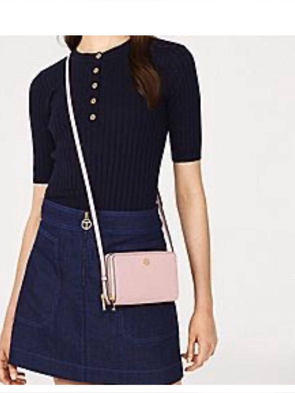 Tory Burch PARKER DOUBLE-ZIP MINI BAG Crossbody